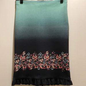Clover Canyon Floral Print Knee-Length Skirt